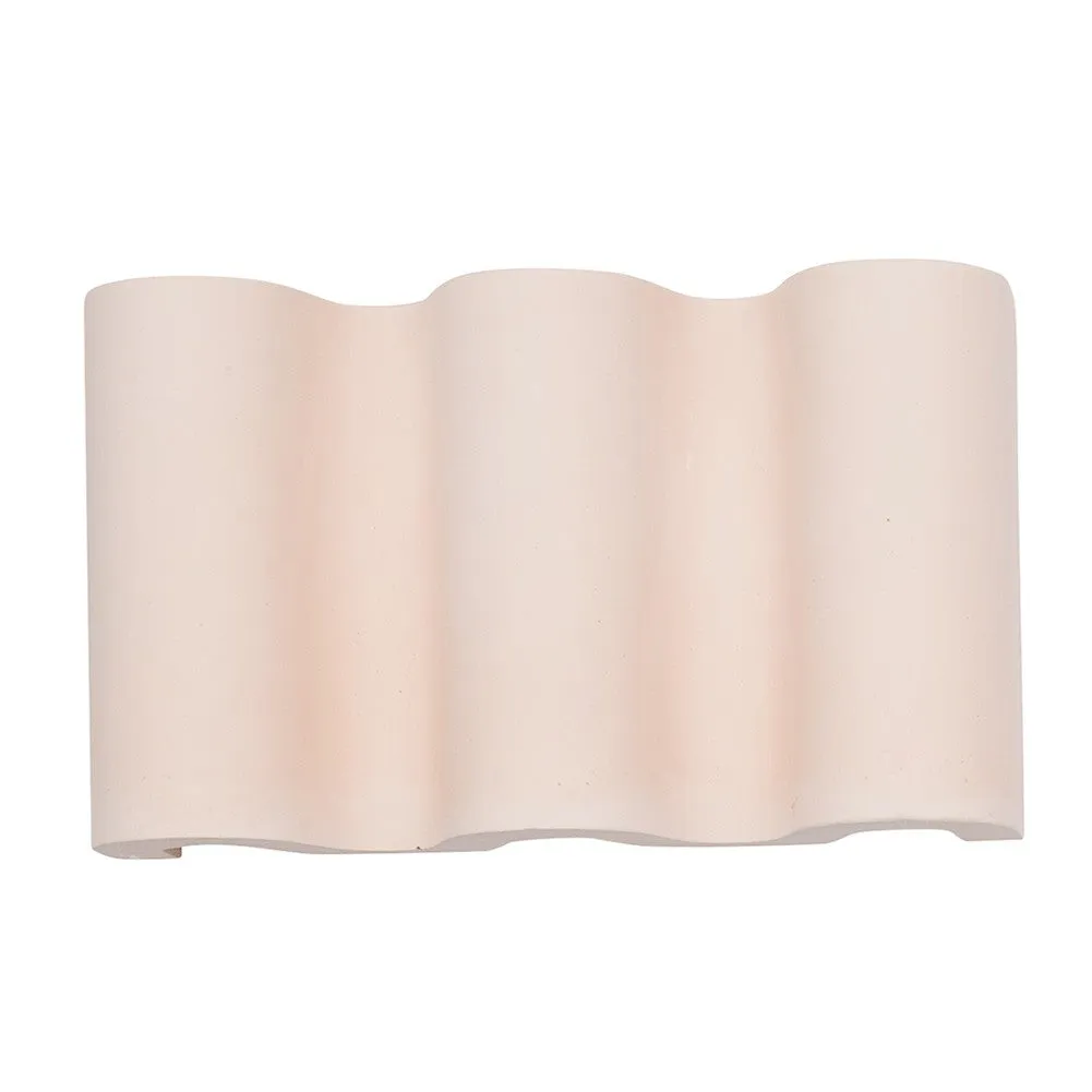 Wavy Tray Plaster Photography Styling Prop - Blossom Pink