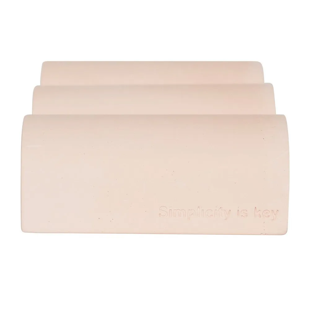 Wavy Tray Plaster Photography Styling Prop - Blossom Pink