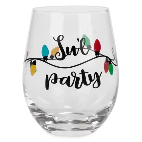 Wine Glass "Su'l Party", 1 Count