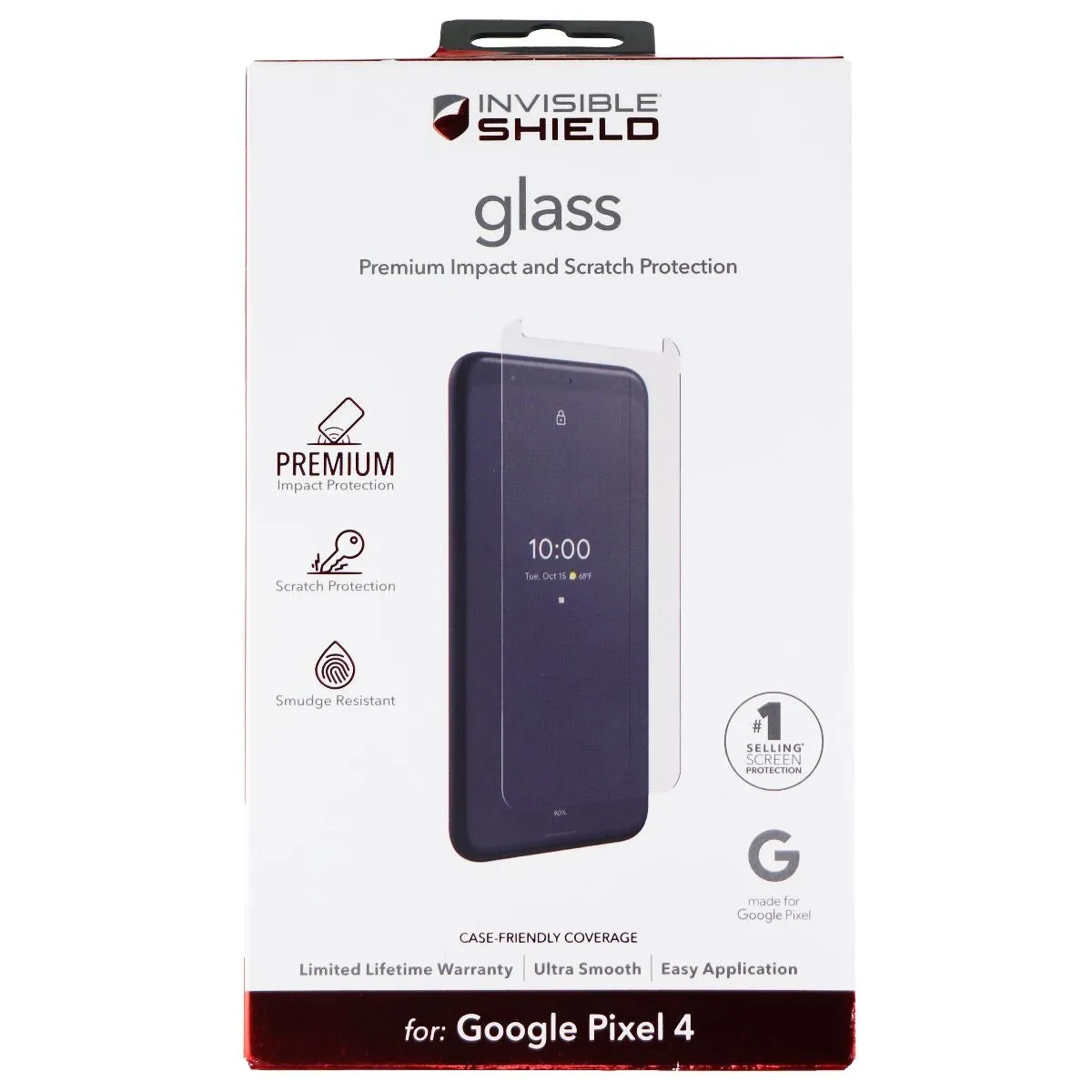 ZAGG InvisibleShield Premium Glass Screen Protector for Google Pixel 4 - Clear